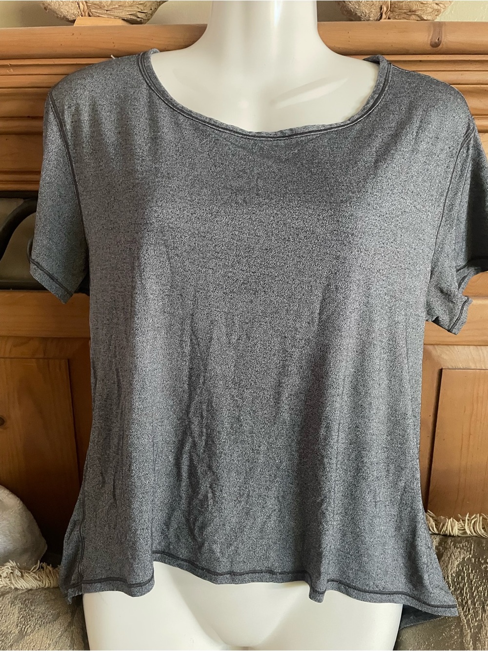 lululemon athletica Heather Gray Short-Sleeve Relaxed Tee